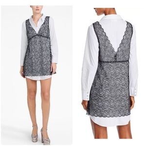 Cinq a Sept Catalina Lace Overlay Dress Sz M